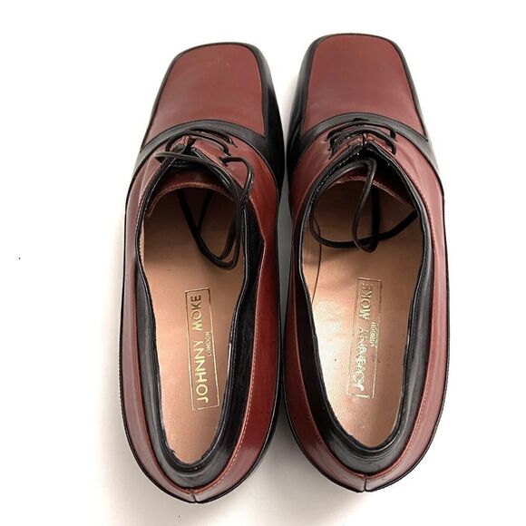 Johnny Moke Vintage Leather Oxford Shoes 7N - Picture 5 of 7